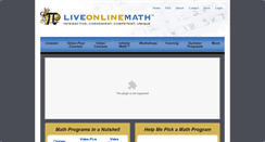 Desktop Screenshot of liveonlinemath.com