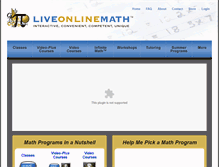 Tablet Screenshot of liveonlinemath.com
